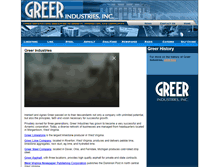 Tablet Screenshot of greerindustries.com